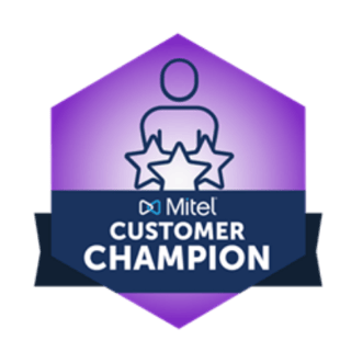 Mitel Badge -  Customer Champion