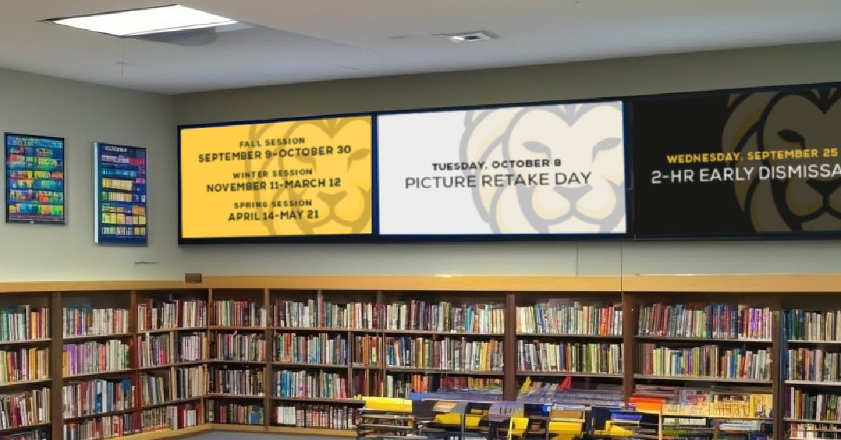 library-digital-signage