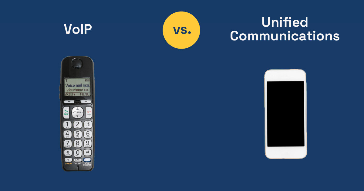 The difference between VoIP and UC (unified communications) tools is similar to a traditional phone versus a smart phone. 